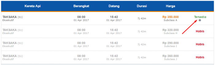 tiket kereta api online